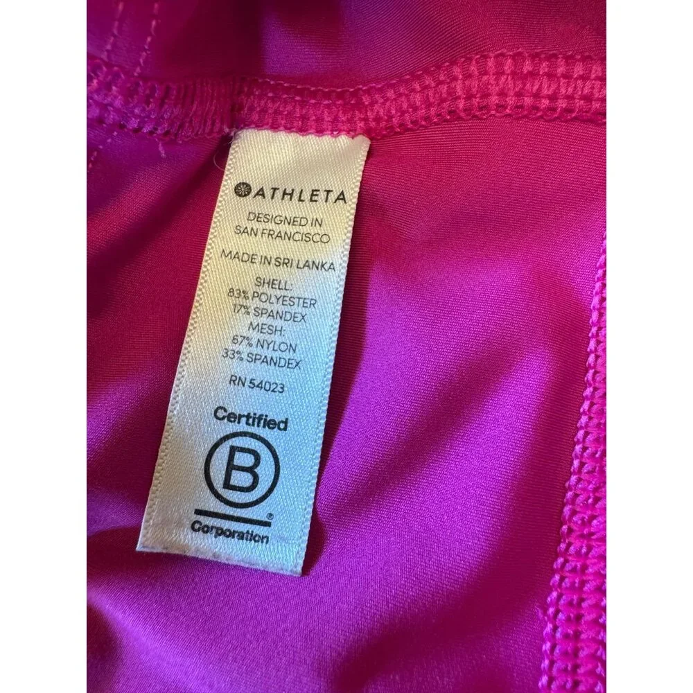Athleta Womens Pink Leggings S Athleisure Wear - Picture 3 of 9